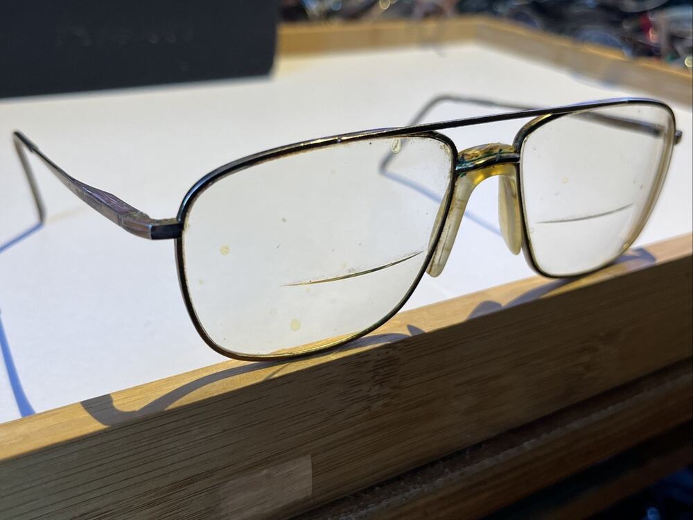 Morel Eyewear Vintage Eyeglasses 56-16-145 France Metal Aviator Frames Only